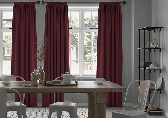 Windsor, Raspberry - Made to Measure Curtains - Image 3